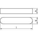 Toolcraft Passfedern Pa C45 K Din6885 Stahl A 12 X8 X100 Federringe Federscheibe B-Ware - 4053199224401
