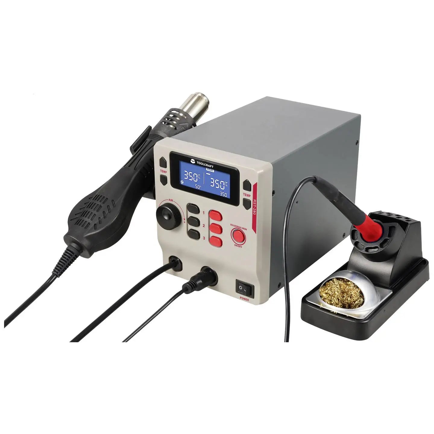 B-Ware Toolcraft Lötstation Set Lötgerät Lötstation Digital Rst 280 Lötspitze Enthalten - 4064161227696