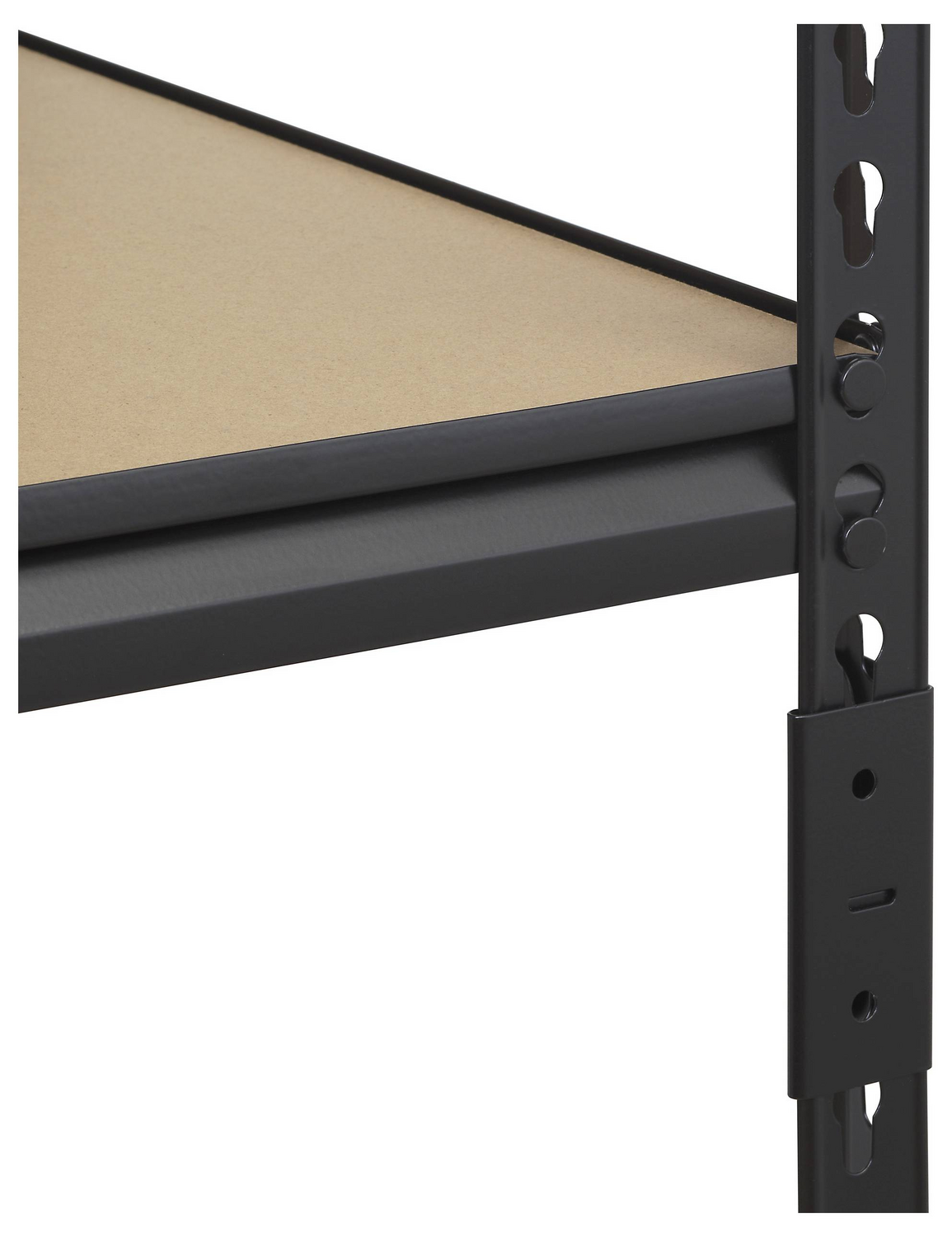 B-Ware Toolcraft Schwerlastregal Steckregal Regal 120kg Anthrazit Schwarz