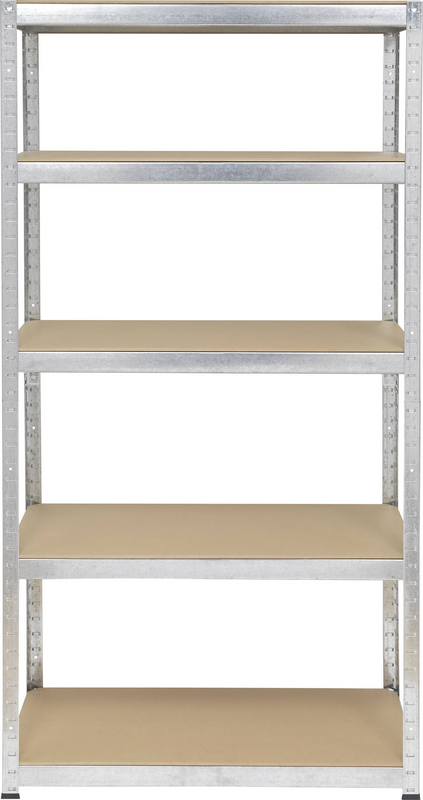 B-Ware Toolcraft 2265279 Schwerlastregal Regal Mdf 265 Kg 900x1800x450 Mm Metall Holz