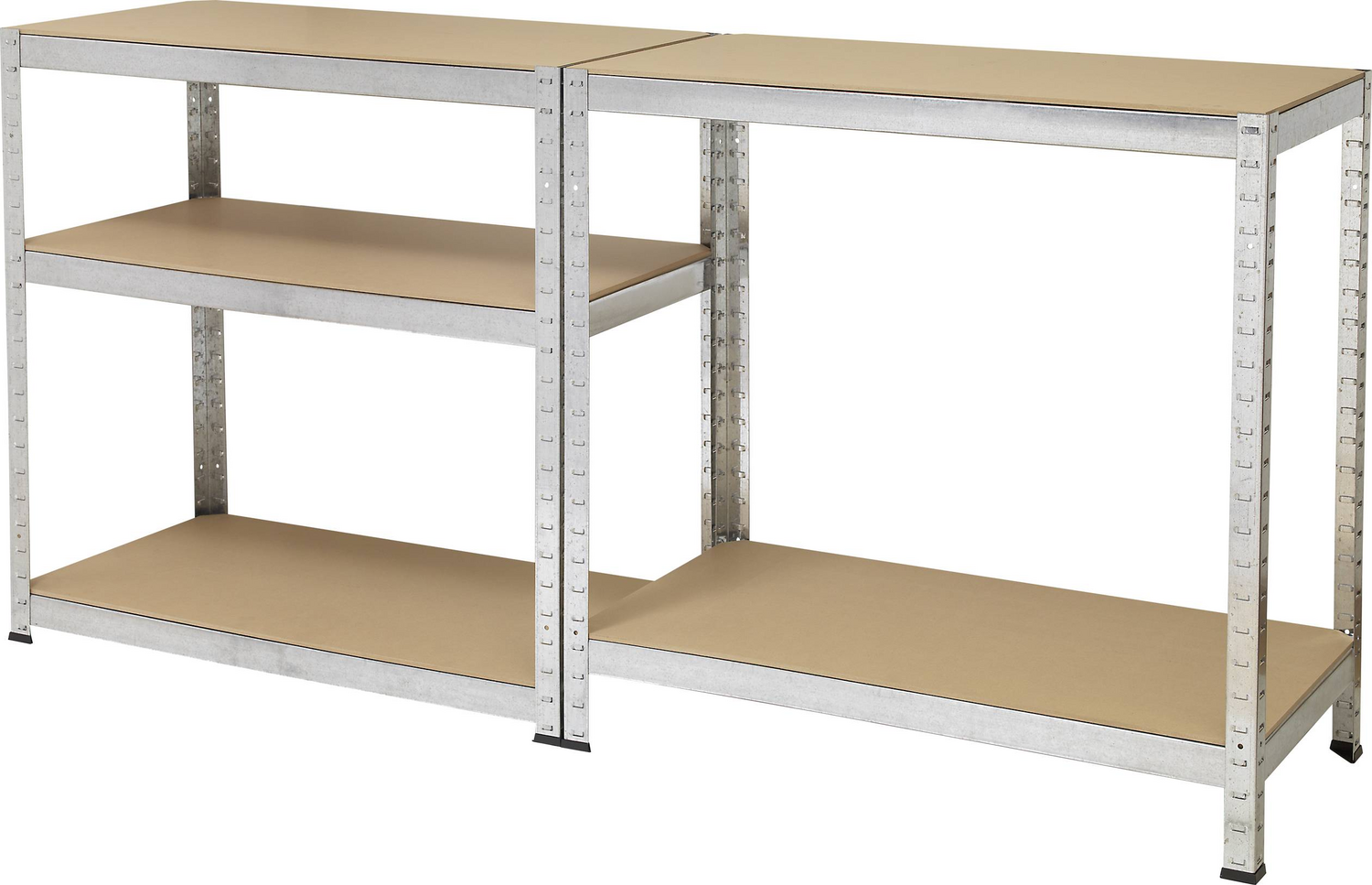 B-Ware Toolcraft 2265279 Schwerlastregal Regal Mdf 265 Kg 900x1800x450 Mm Metall Holz