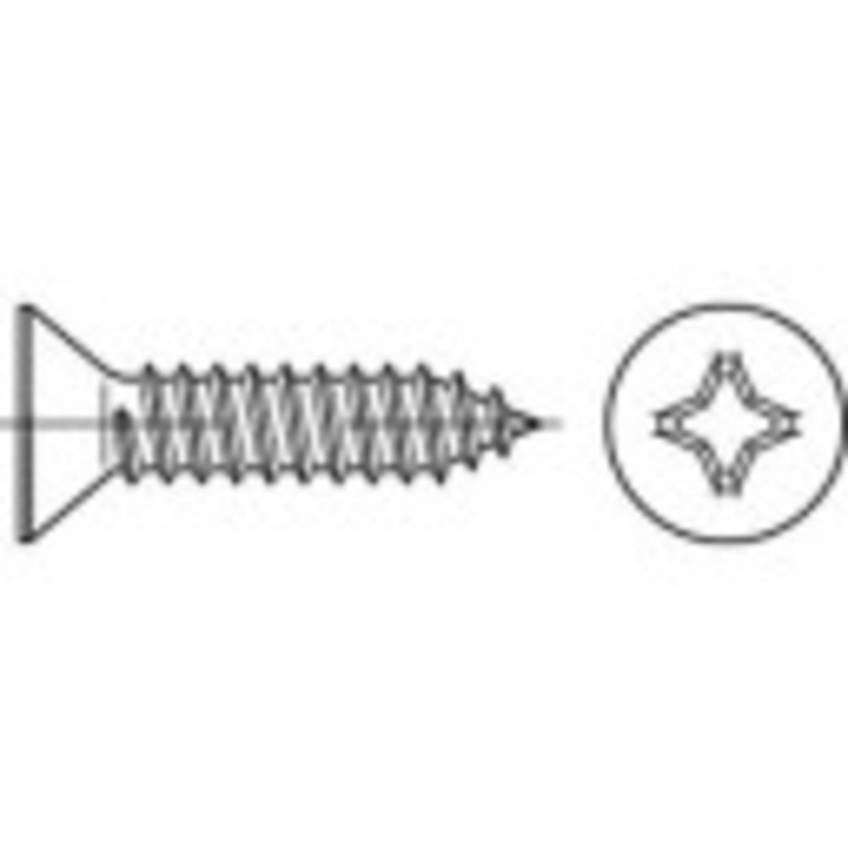 Toolcraft Senkblechschrauben Schrauben DIN7982 2 2x9 5 verzinkt Montagematerial - 4053199256051