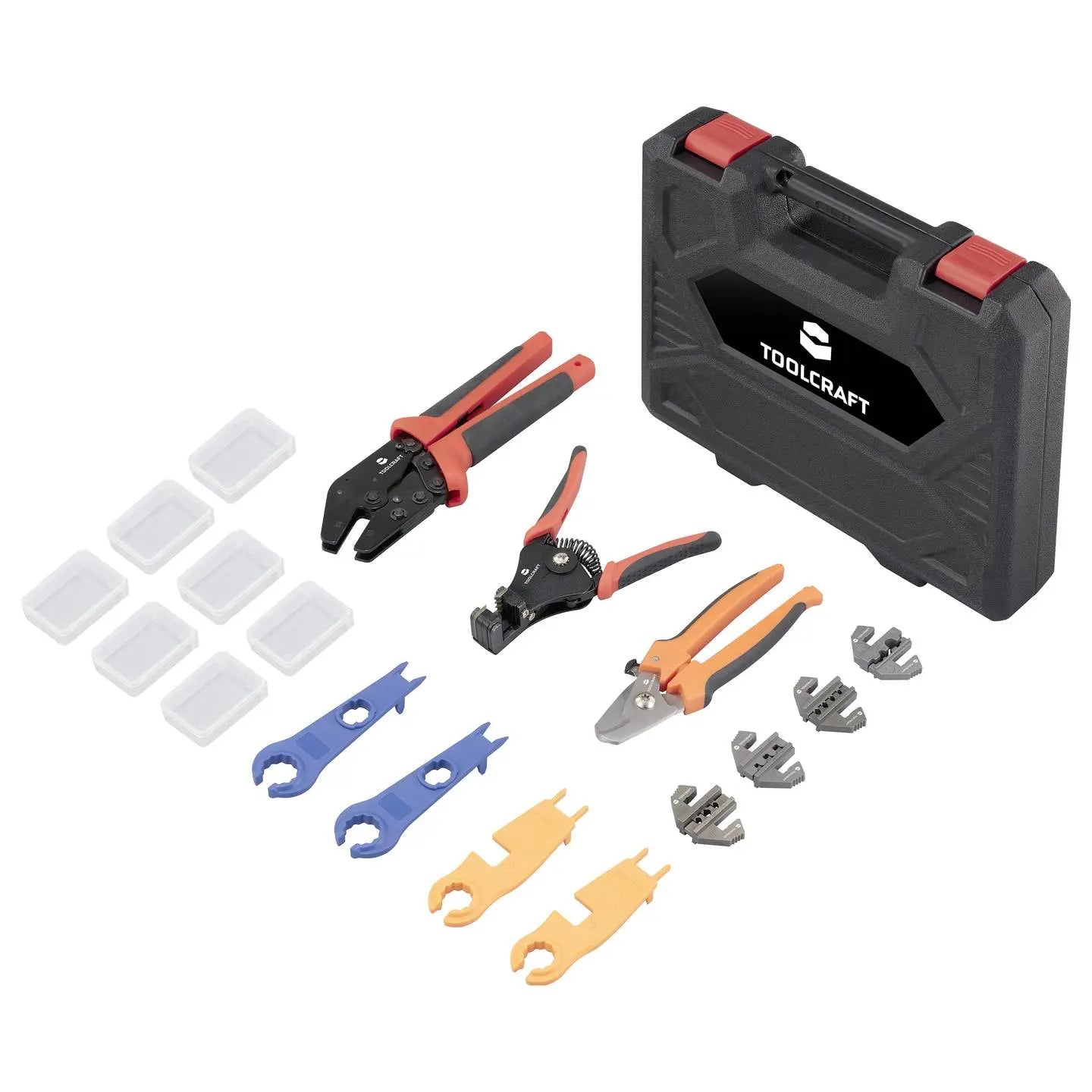 B-Ware Toolcraft Solar Installations Werkzeug Set Crimpwerkzeug Zange Set Solarkabel - 4064161336053