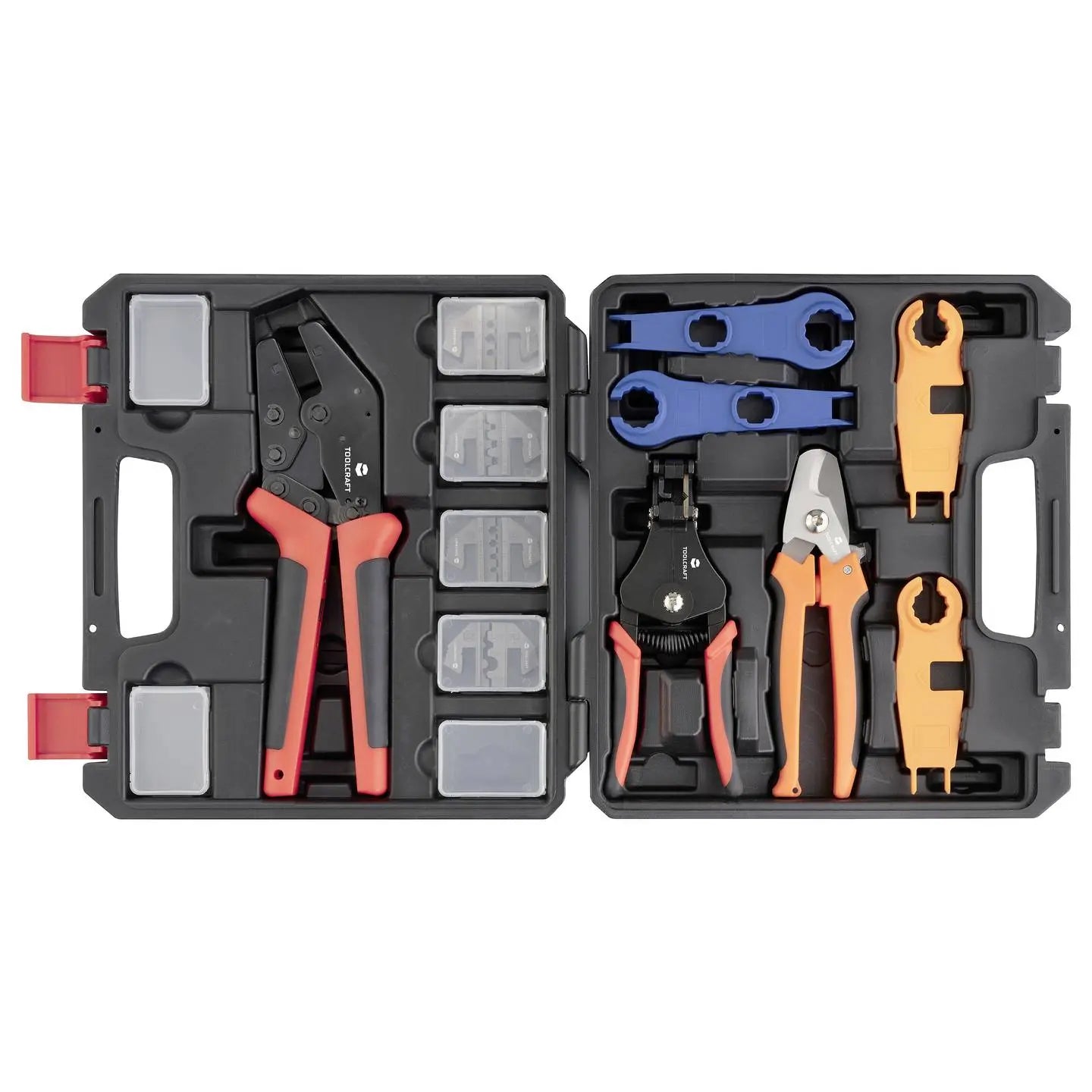 B-Ware Toolcraft Solar Installations Werkzeug Set Crimpwerkzeug Zange Set Solarkabel - 4064161336053
