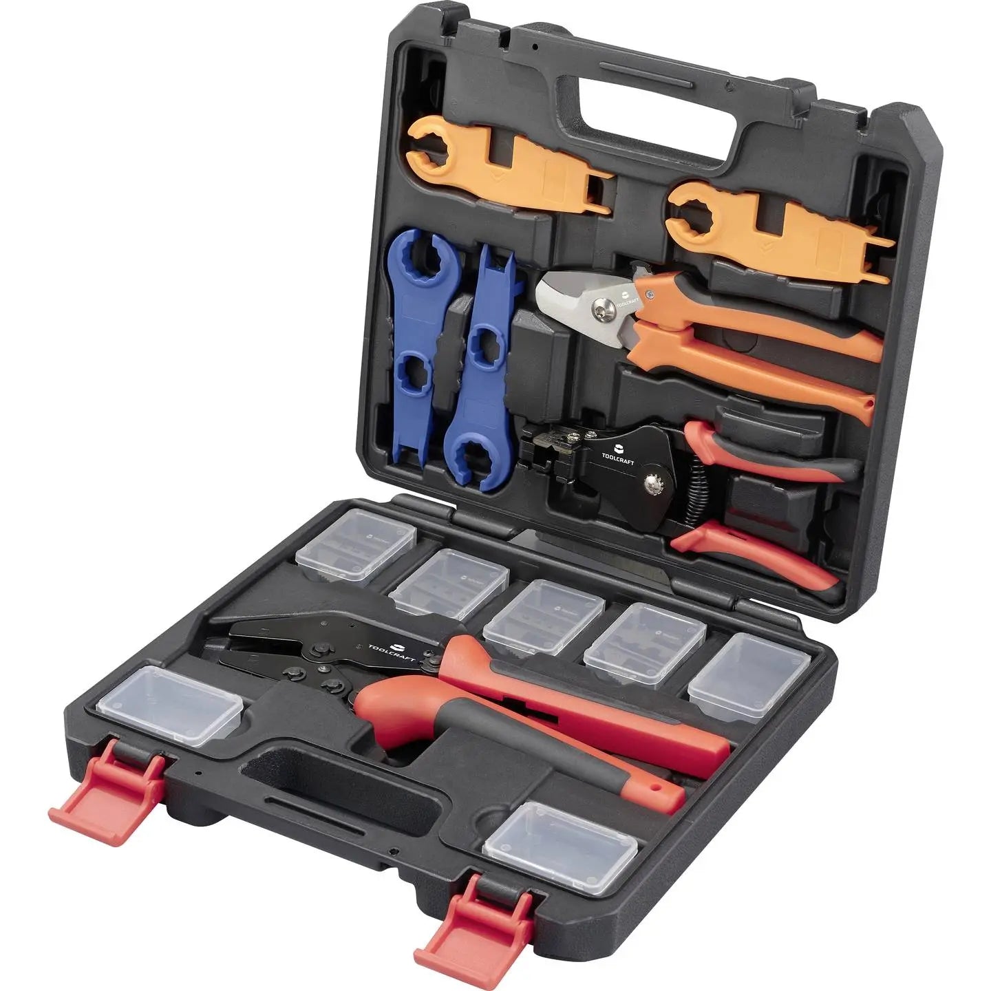 B-Ware Toolcraft Solar Installations Werkzeug Set Crimpwerkzeug Zange Set Solarkabel - 4064161336053