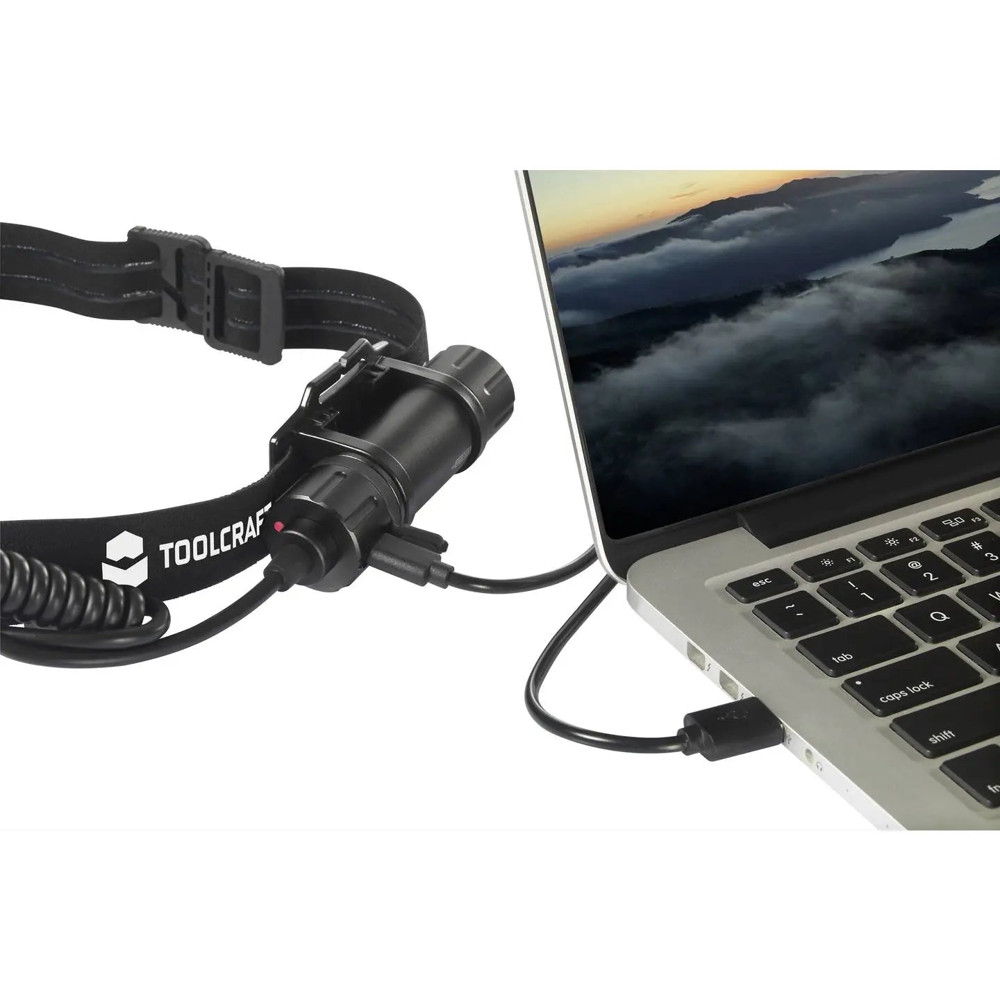 B-Ware Toolcraft Stirnlampe Kopflampe 1000 Lm Schwarz Led Akku Usb C Verstellbar - 4064161223605