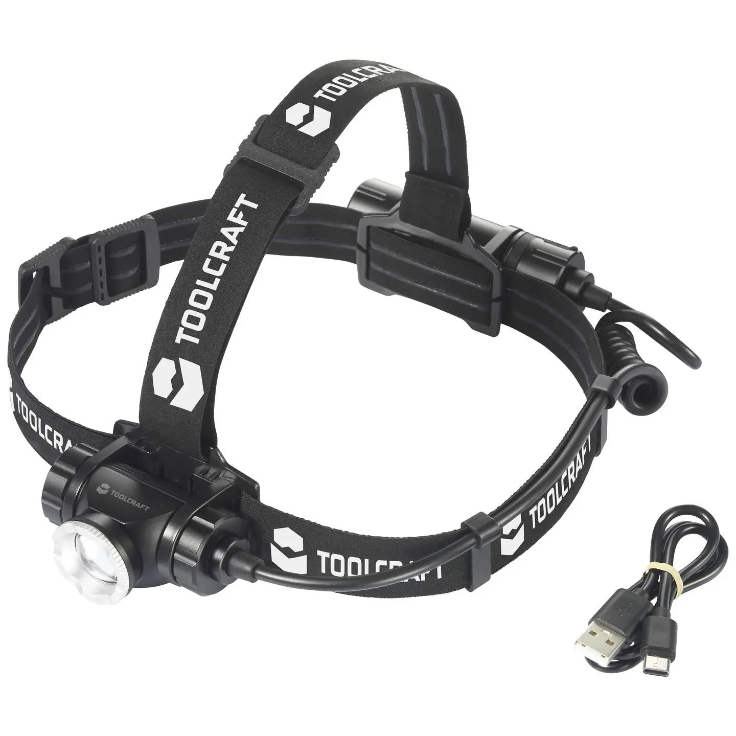 B-Ware Toolcraft Stirnlampe Kopflampe 1000 Lm Schwarz Led Akku Usb C Verstellbar - 4064161223605