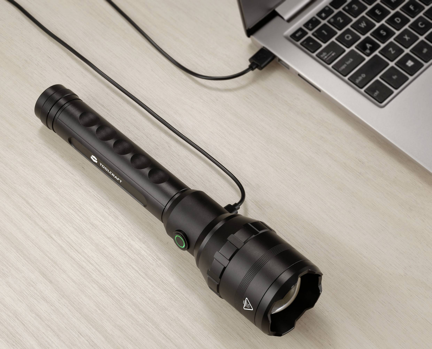 B-Ware Toolcraft Led Taschenlampe Usb Schnittstelle Akkubetrieben Leuchtmittel Leuchte - 4064161255330