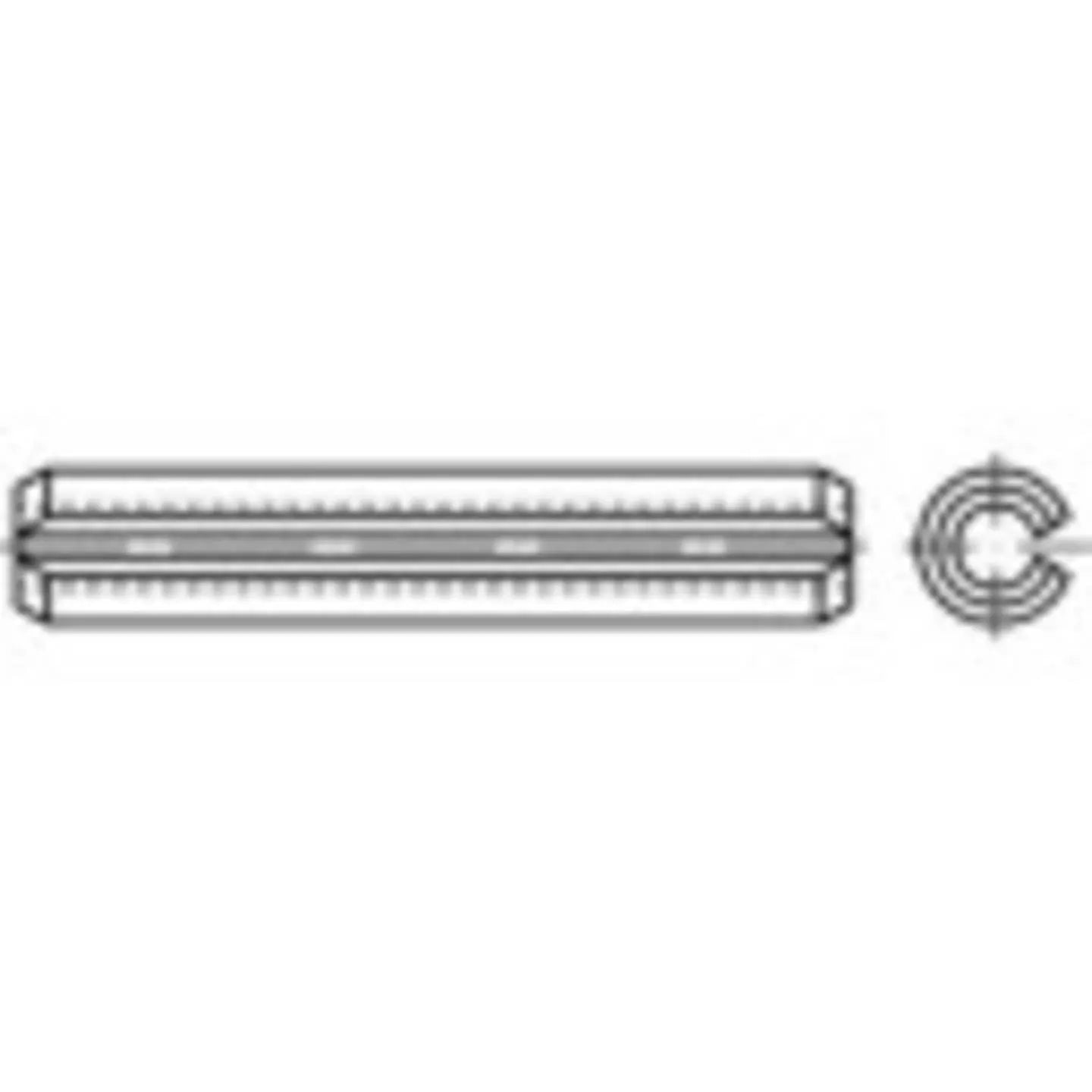 B-Ware Toolcraft Spannstifte Federstifte Verbindungselement 18 Mm 120 Mm 10 Stück - 4053199209873