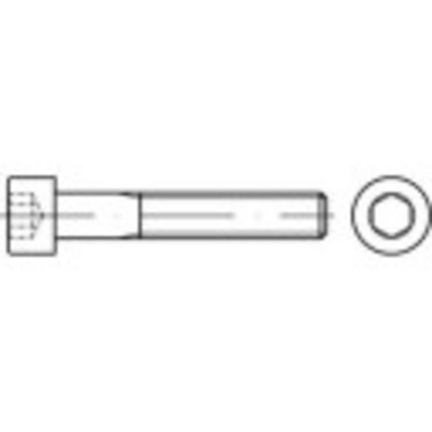 Toolcraft Zylinderschrauben Schrauben M10 Edelstahl A2 Innensechskant 100 St B-Ware - 4053199634309