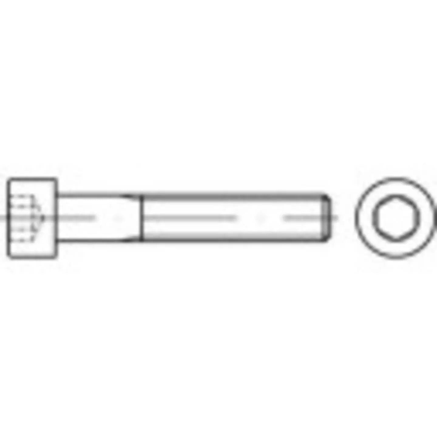 B-Ware Toolcraft Zylinderschrauben Edelstahl A2 Innensechskant M10 100 Stück - 4053199634316