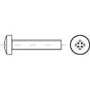 TOOLCRAFT TO-5375619 M5 12 mm Kreuzschlitz Phillips A4 500 St. Linsenschrauben