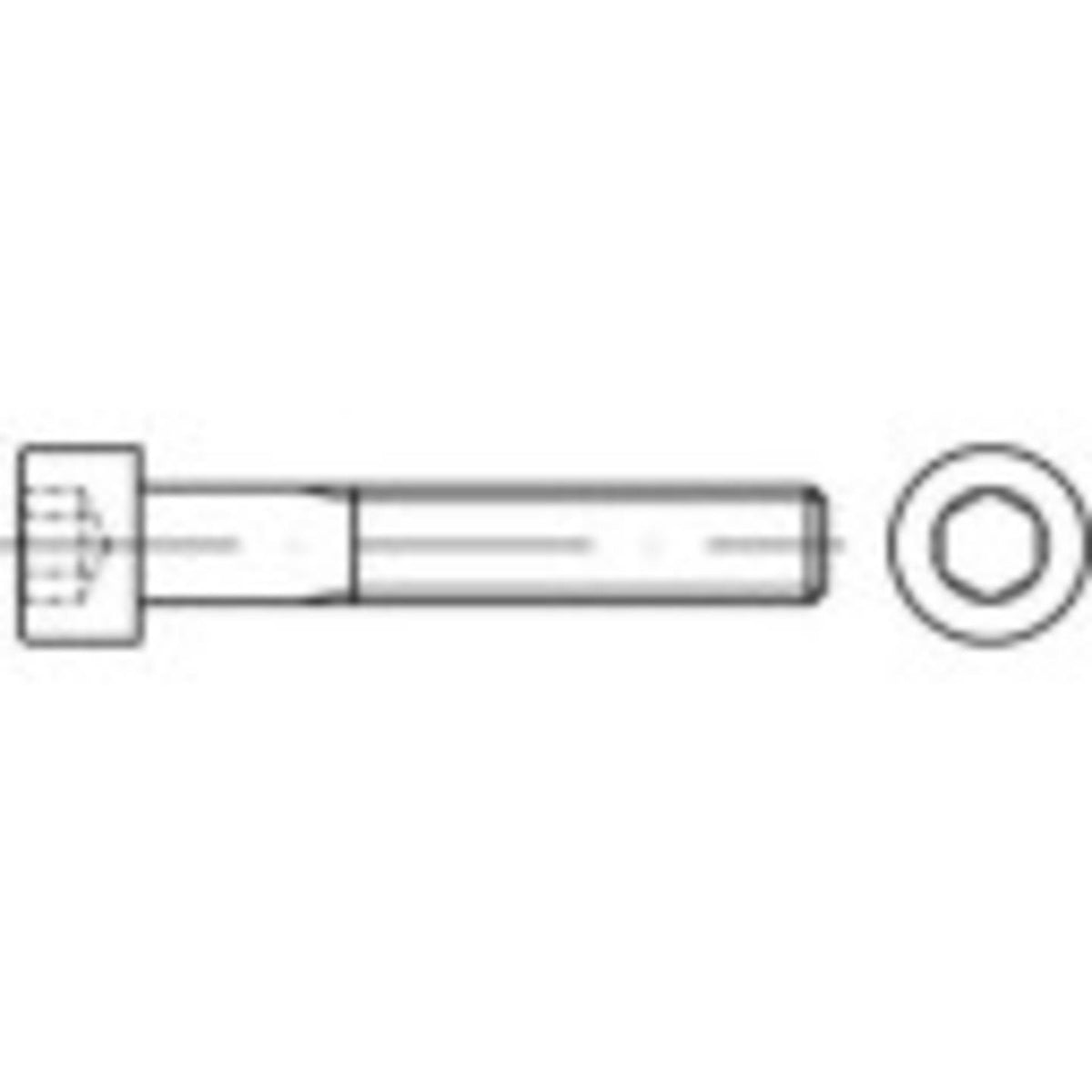 TOOLCRAFT Zylinderschrauben Schrauben M16 Innensechskant 80mm TO-5425215 25Stück - 4053199794546