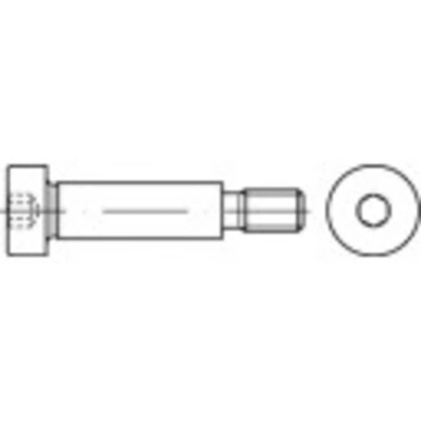 B-Ware Toolcraft Passschulterschrauben Schrauben M8 Innensechskant 12 Mm 50 Stück  - 4053199826209