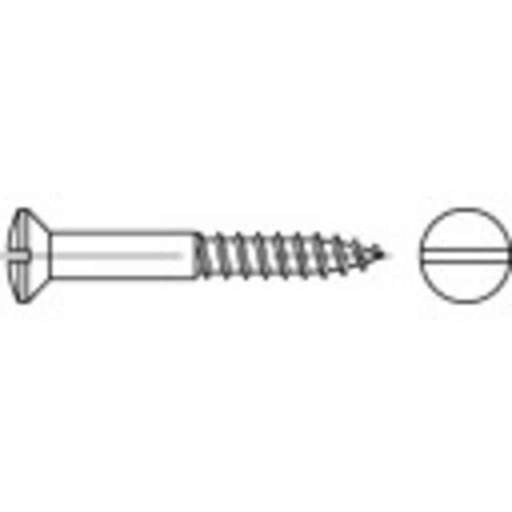Toolcraft To 5446263 Linsensenk Holzschraube 4.5 Mm 40 Mm Schlitz Din 95 Messing B-Ware - 4053199865123