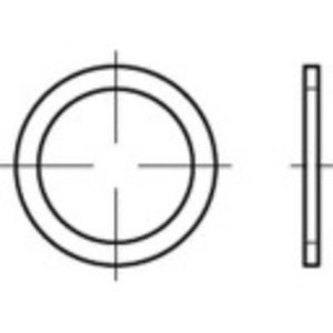 B-Ware Toolcraft Dichtring Dichtung Kupfer 48 Mm Form A Din 7603 Flachring 50 Stück