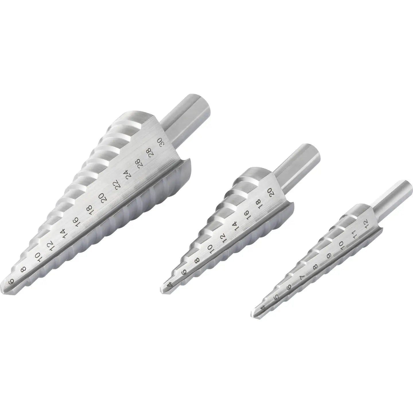 B-Ware Toolcraft Stufenbohrer Set Bohrer Hss Sortiment Metallbearbeitung 3 Teilig - 4064161076409