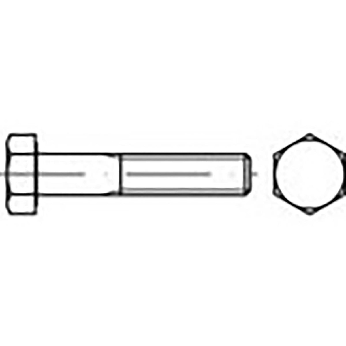 TOOLCRAFT Sechskantschraube Schraube M12 Feingewinde 65mm Stahl DIN960 50St - 4064161125619