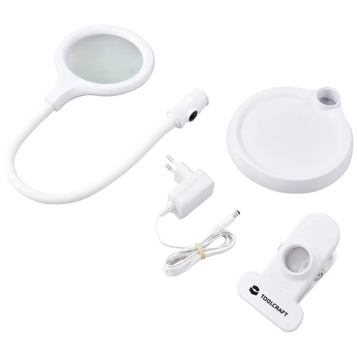 B-Ware Toolcraft Lupenleuchte Lupenlampe Led Tischleuchte Schwanenhals Vergrößerung - 4064161318400