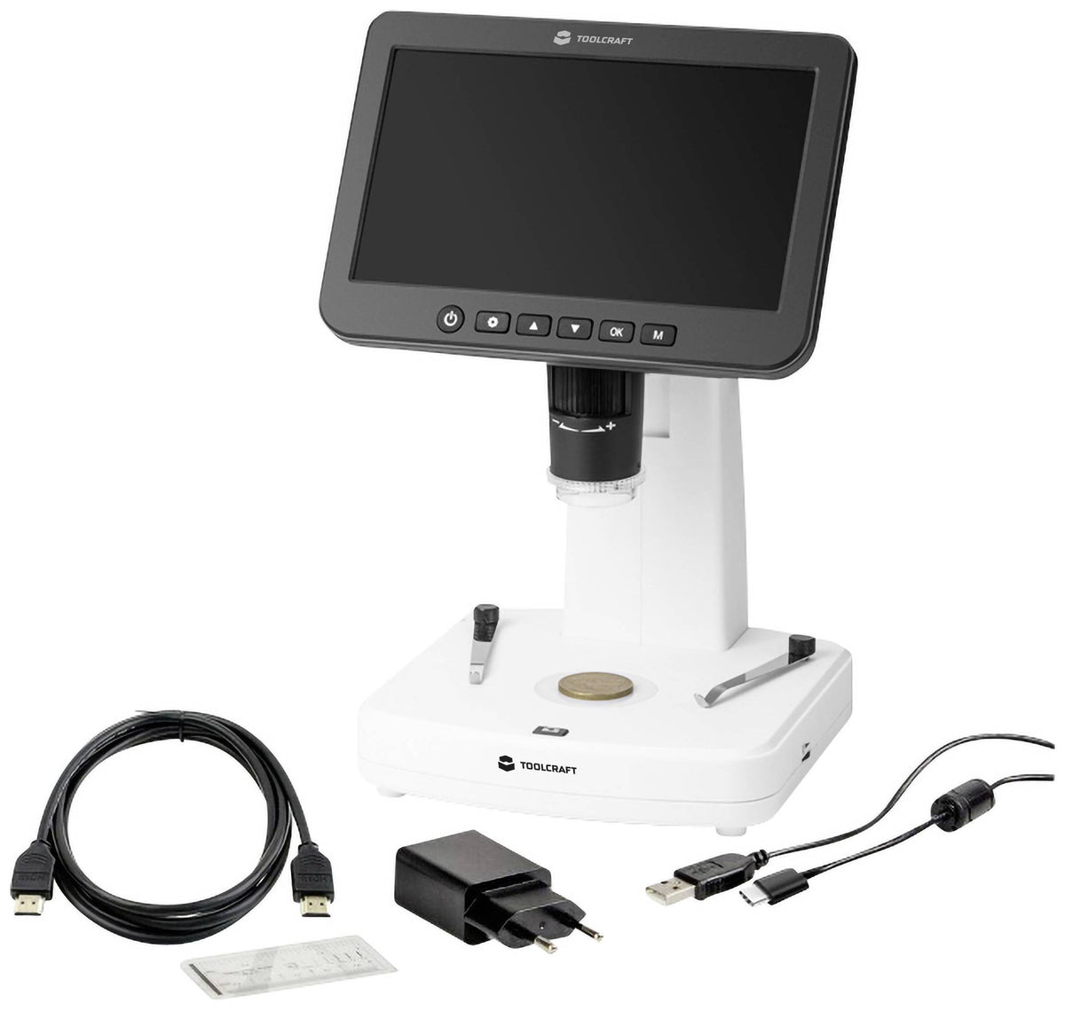 TOOLCRAFT TO-9407067 Digital-Mikroskop 300 x Auflicht Durchlicht Messwerkzeug - 4064161323268