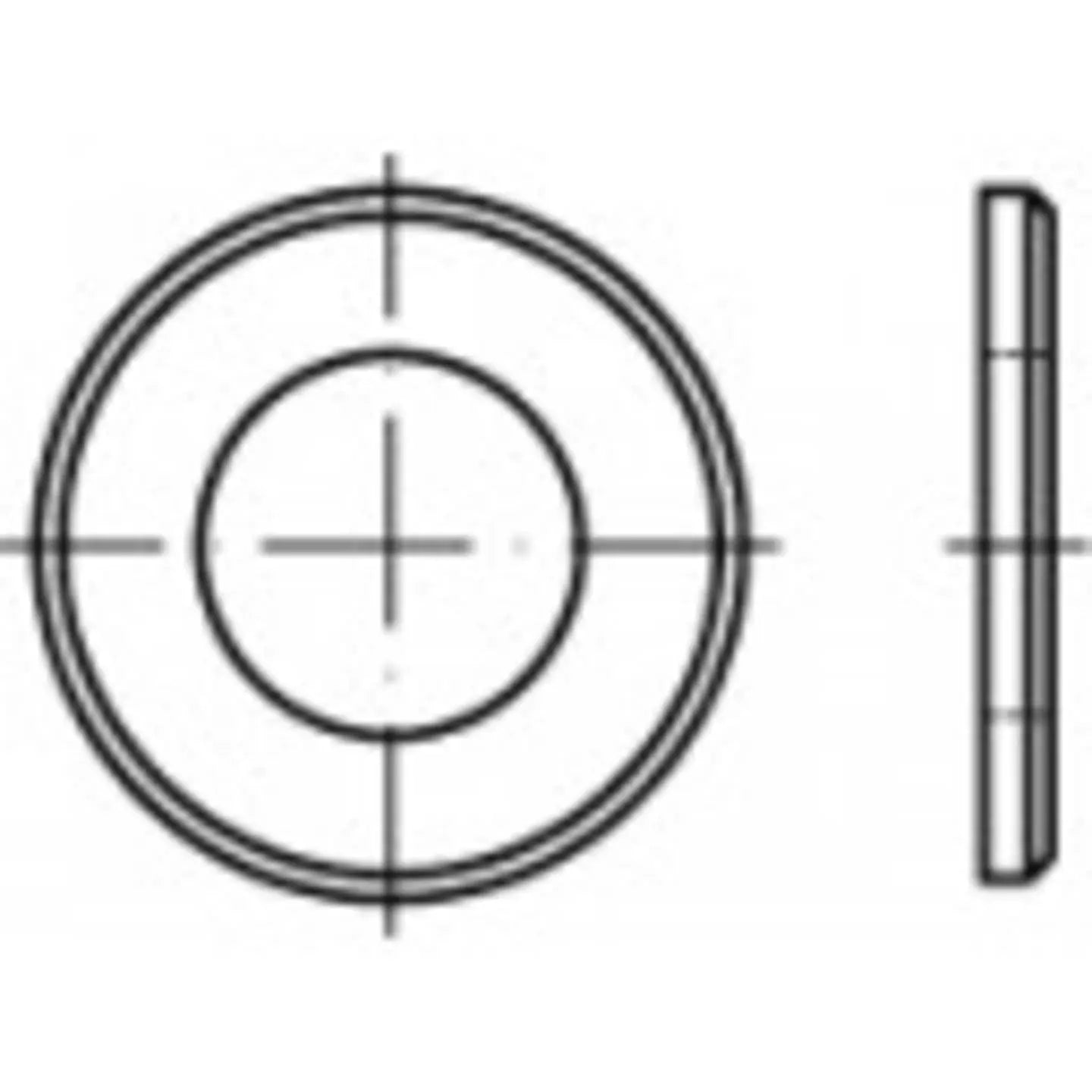B-Ware Toolcraft Unterlegscheibe Beilagscheibe Stahl Verzinkt 1000 Stück 16 Mm - 4053199016280