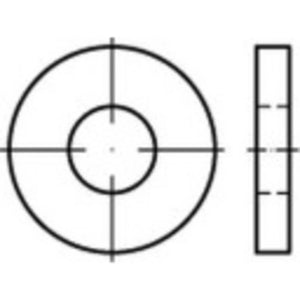 B-Ware Toolcraft Unterlegscheibe Beilagscheibe Edelstahl A2 Din 7349 13 Mm 50 Stück