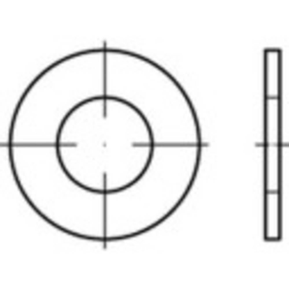TOOLCRAFT Unterlegscheibe 27.5 mm 55 mm Stahl Scheibe Ringe Montagematerial - 4053199304073