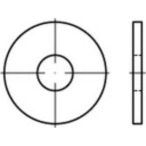 B-Ware Toolcraft Unterlegscheiben Innen Durchmesser: 5.3 Mm Din 9021 Edelstahl 1000 St.