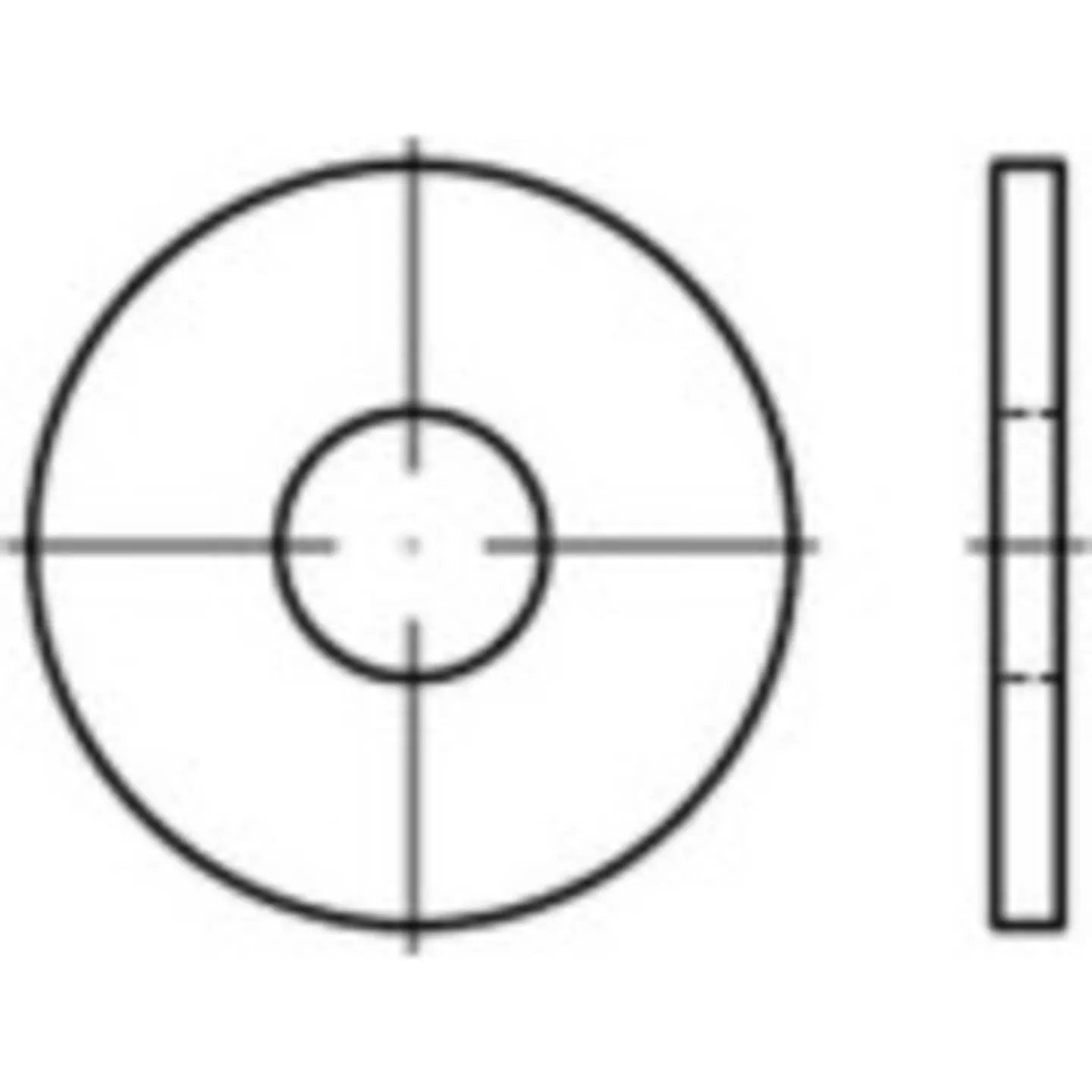 B-Ware Toolcraft Unterlegscheiben 100 St. Innen Durchmesser: 6.4 Mm Din 9021 Edelstahl - 4053199459827