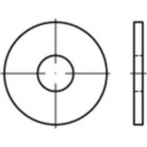 B-Ware Toolcraft Unterlegscheiben 100 St. Innen Durchmesser: 6.4 Mm Din 9021 Edelstahl