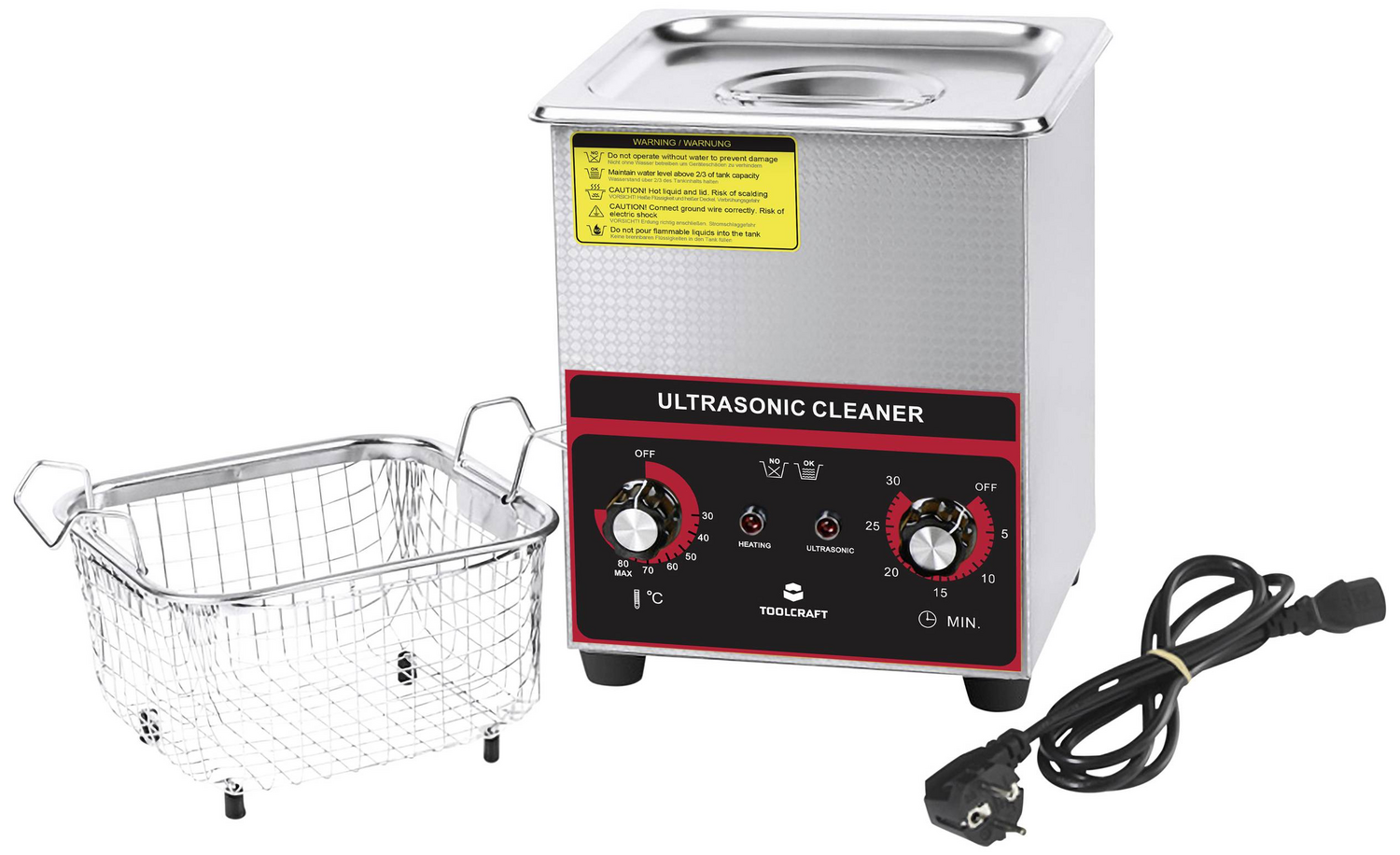 B-Ware Toolcraft Usc200 Ultraschallreiniger Schmuckreiniger Werkzeugreiniger Siehe Text - 4064161294117