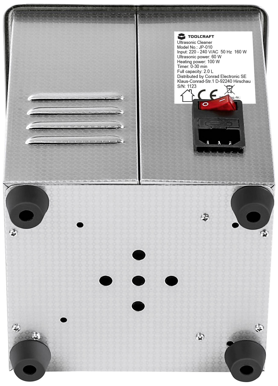 B-Ware Toolcraft Usc 200 Ultraschallreiniger Schmuckreiniger Werkzeugreiniger135 - 4064161294117
