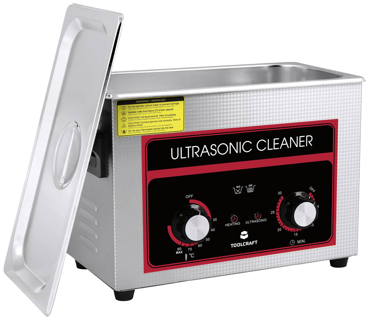 TOOLCRAFT USC-450 Ultraschallreiniger Schmuck Werkstatt Bürobedarf 380 W 4.5 l - 4064161294124
