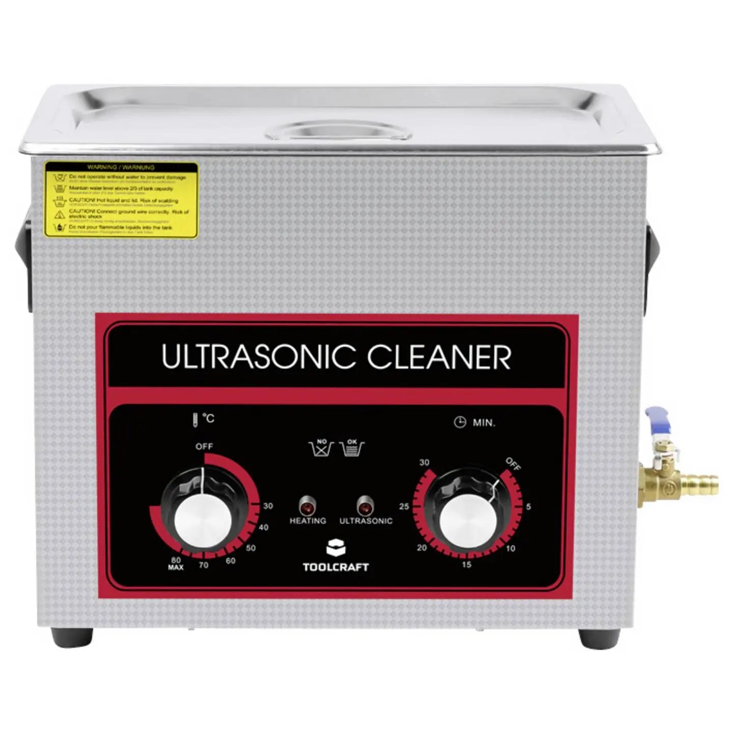 B-Ware Toolcraft Ultraschallreiniger Reinigungsgerät Schmuck Werkstatt 6.5 L Heizung - 4064161340890