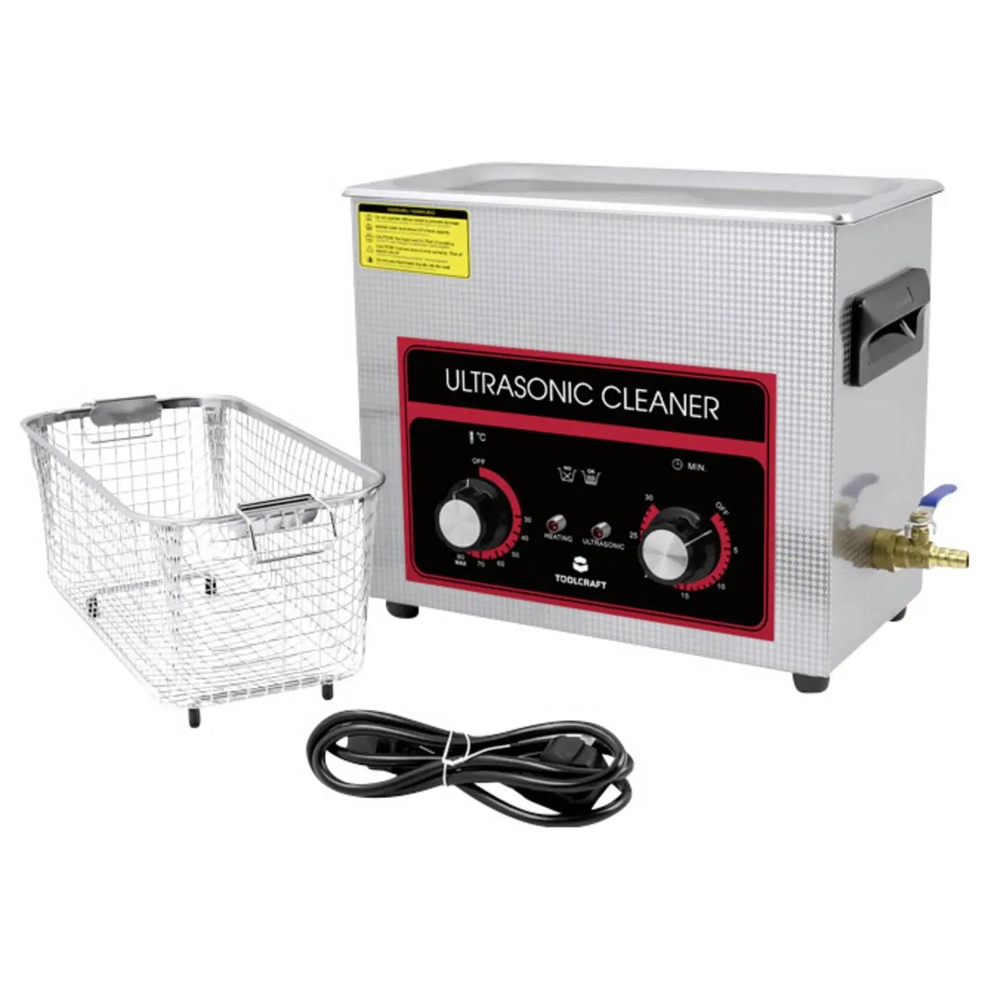 B-Ware Toolcraft Ultraschallreiniger Reinigungsgerät Schmuck Werkstatt 6.5 L Heizung - 4064161340890