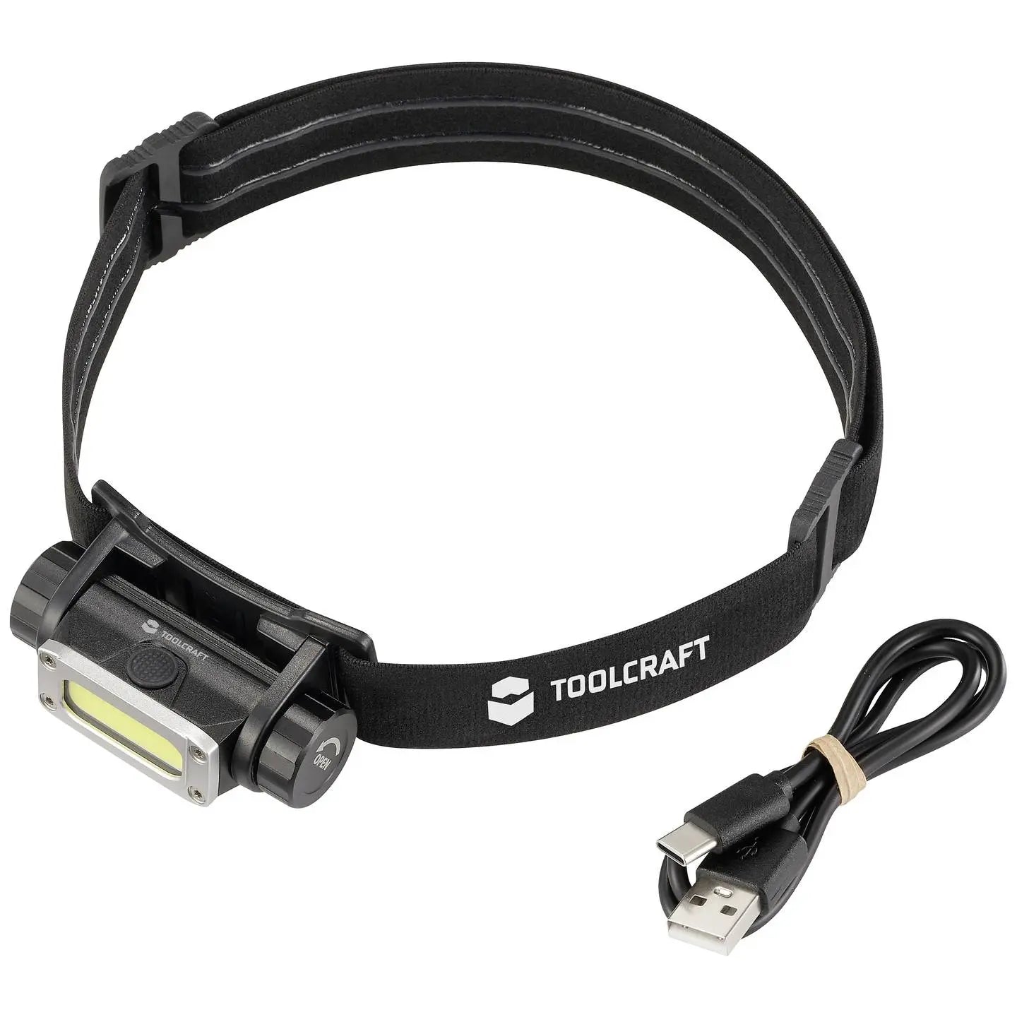B-Ware Toolcraft Wiederaufladbare Led Taschenlampe Leuchte Licht Akku Tragbar Schwarz - 4064161320328