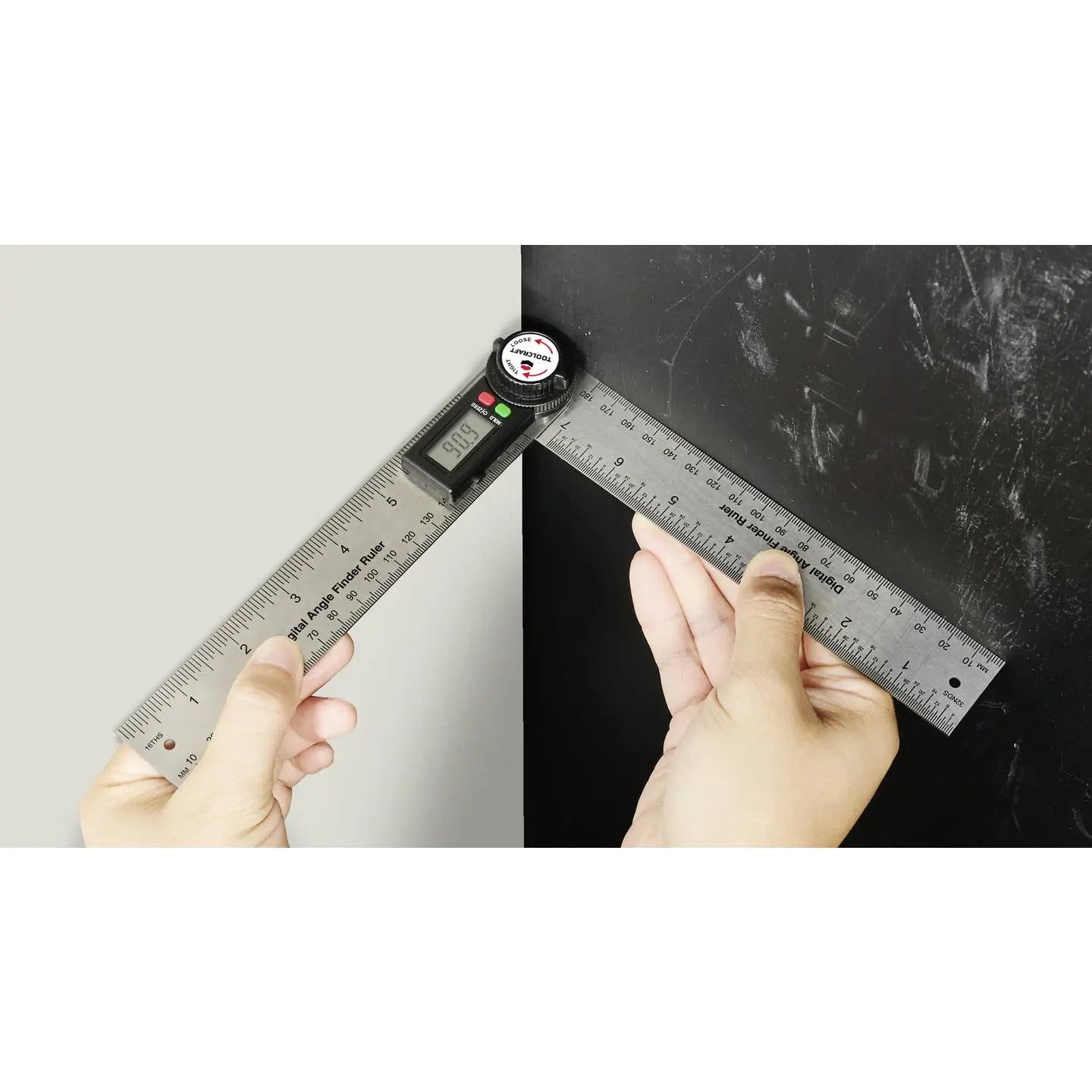 B-Ware Toolcraft Winkelmesser Winkelsucher Digital Edelstahl Betriebsanleitung Batterie - 4064161293691