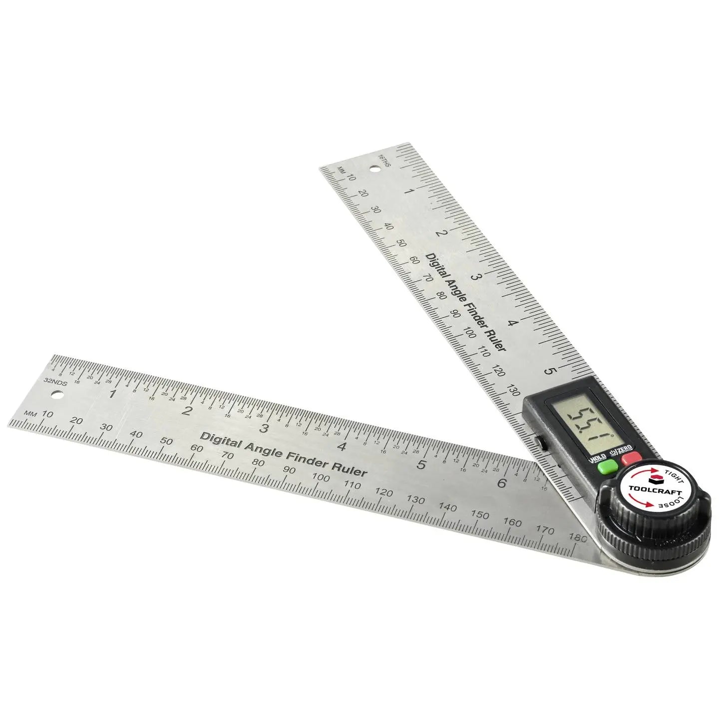 B-Ware Toolcraft Winkelmesser Winkelsucher Digital Edelstahl Betriebsanleitung Batterie - 4064161293691