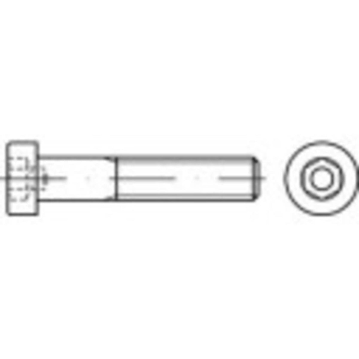 Toolcraft Schraube Edelstahl M8 25mm Zylinderkopf Innensechskant 400 STÜCK - 4053199444403
