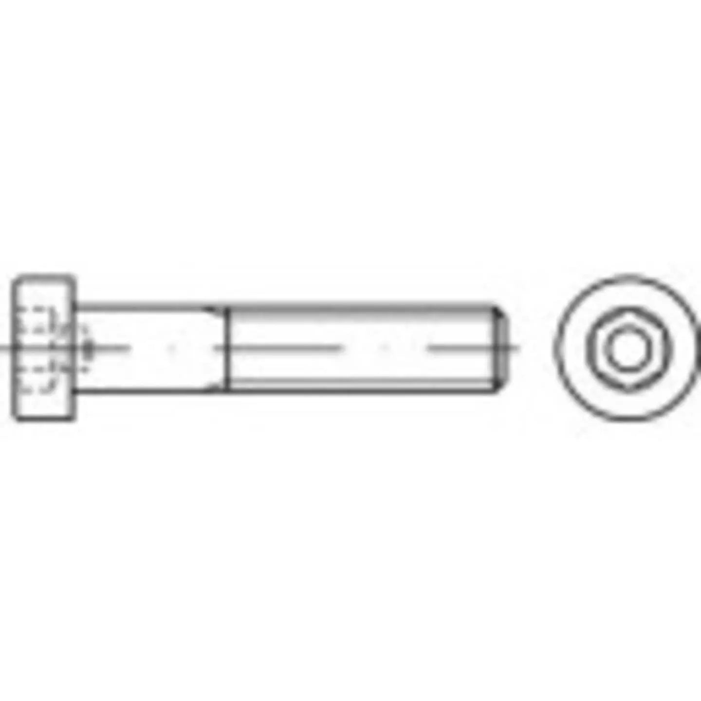 B-Ware Toolcraft  Schraube Edelstahl M8 25mm Zylinderkopf Innensechskant 100 - 4053199444403