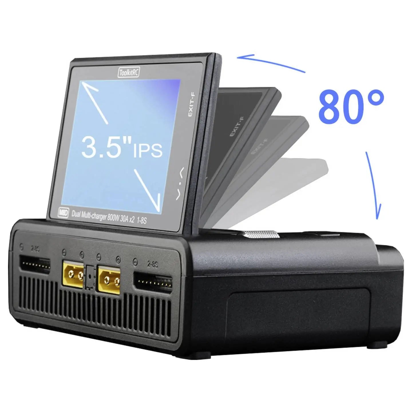 B-Ware Toolkit Rc M8 D Ladegerät Akku Lader Modellbau Lipo Ladegerät Touchscreen 2 Kanal - 6972969830339