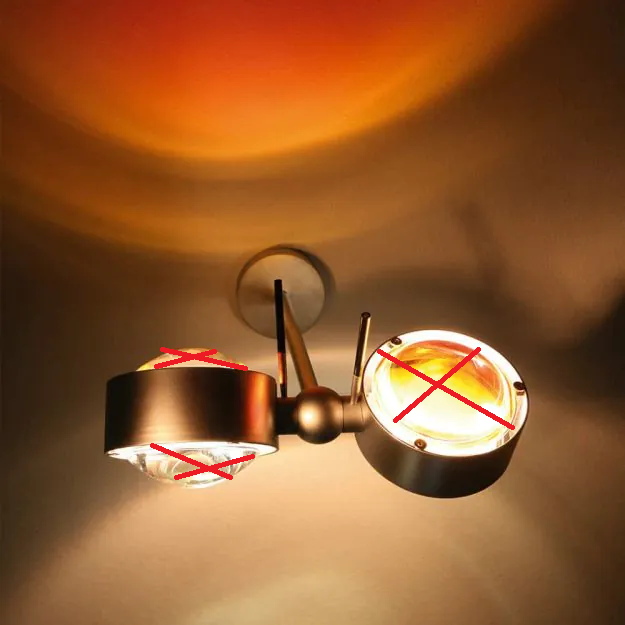 Top Light Puk Mini Side Twin Led Wandlampe Deckenleuchte Weiß Siehe Text/Fotos B-Ware - 4251758266897