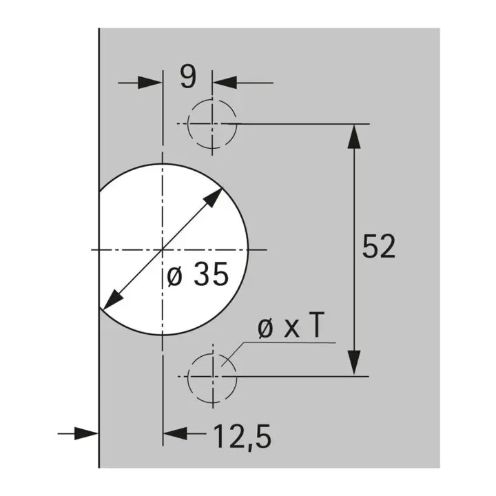 B-Ware Hettich Topfscharnier Möbel Scharnier Selekta Topf Tx Möbelbeschlag 20 Stück - 4023149601682