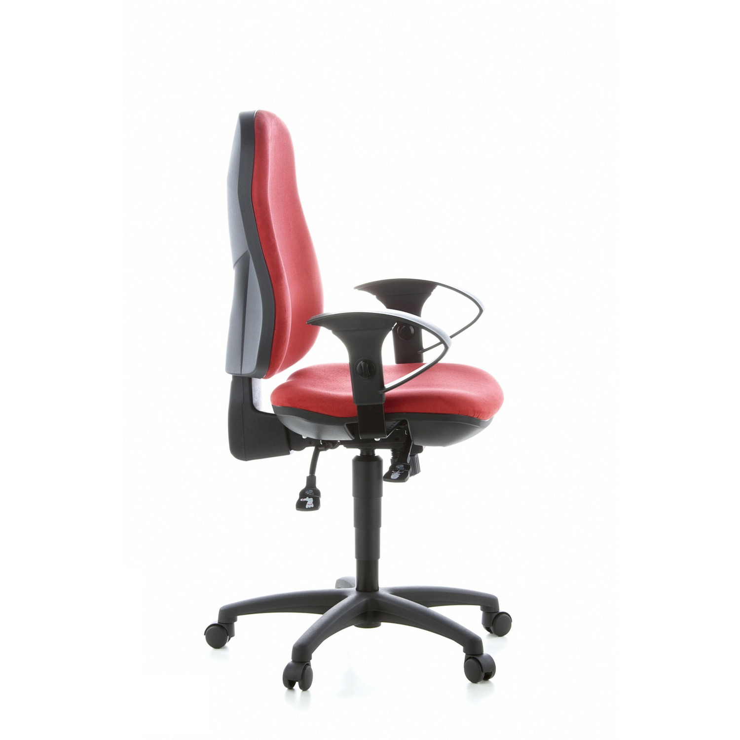 B-Ware Topstar Bürostuhl Drehstuhl Stuhl Ergo Sydney Stoff Rot Bandscheibensitz Lehne - 4014296042268