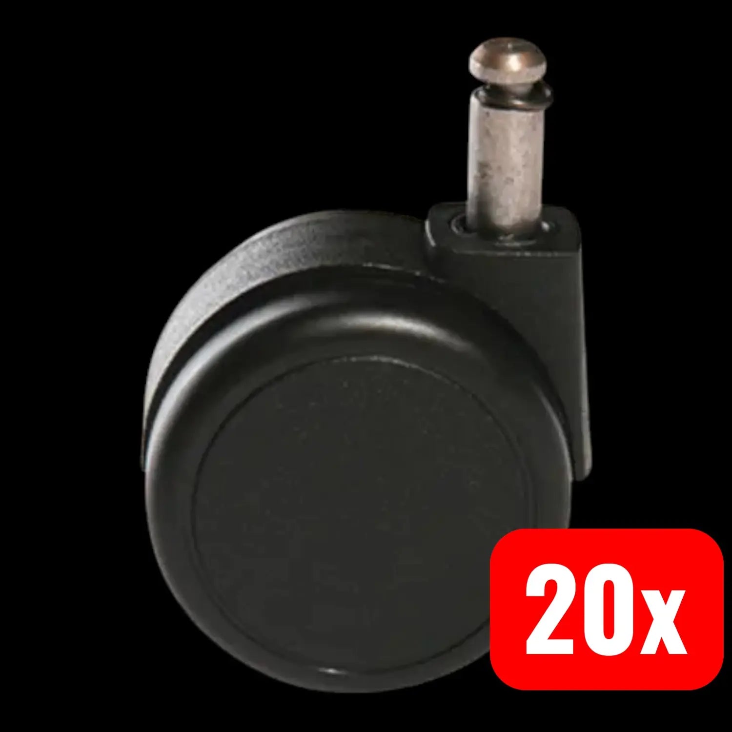 B-Ware Topstar Doppelrollen Rollen Bürodrehstuhl Weich 55mm 10mm Stift 25mm 20 Rollen - 4014296624068