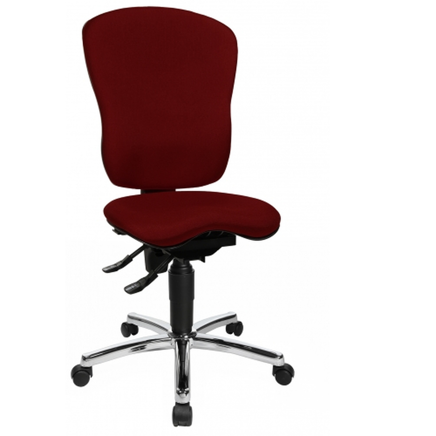 Topstar Wellnessstuhl Sitzmöbel Bürostuhl Drehstuhl Bordeaux Ohne Armlehnen B-Ware - 4014296327563