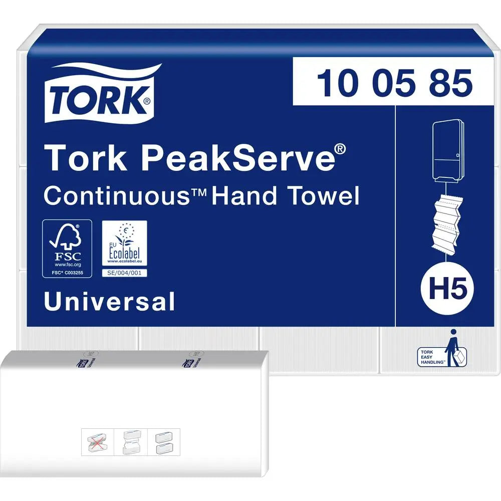 B-Ware Tork Peak Serve Papierhandtücher Handtücher Weiß 22.5x20.1cm 4920 Stück - 7322540885606
