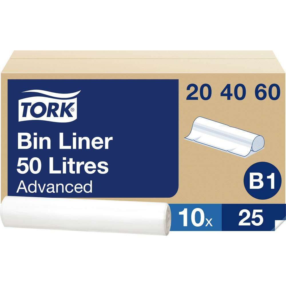 B-Ware Tork 204060 Müllsack 50 L Müllbeutel Abfallsack Abfallbeutel Rolle Transparent - 7310791080932
