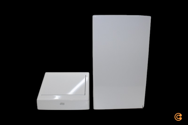 Tork System B1 Mülleimer Abfall 50 L Metall 341x706x258mm Weiß Siehe Text/Foto B-Ware
