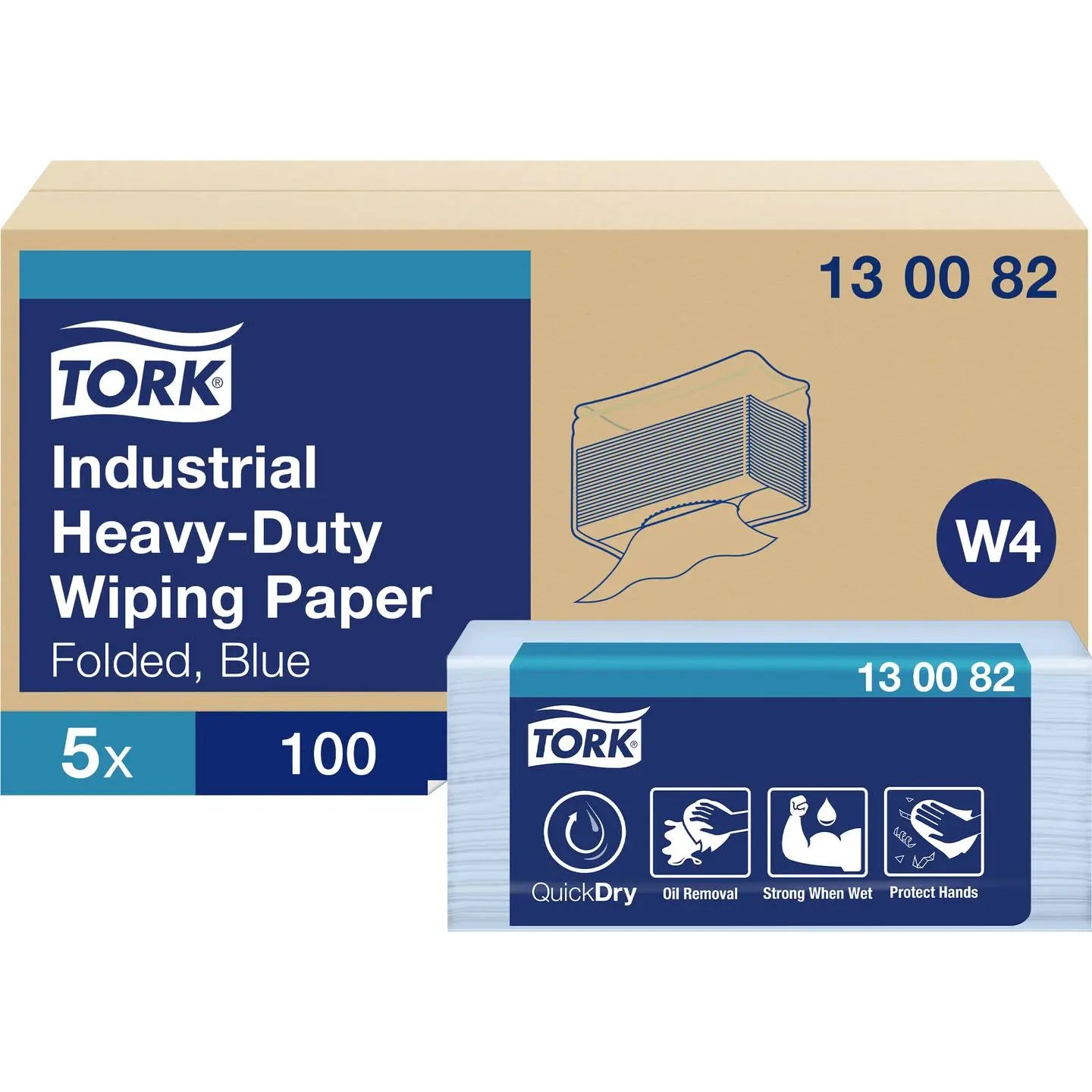 B-Ware Tork Extra Starke Industriewischtücher Reinigungstücher Wischtuch Mehrzweckbox